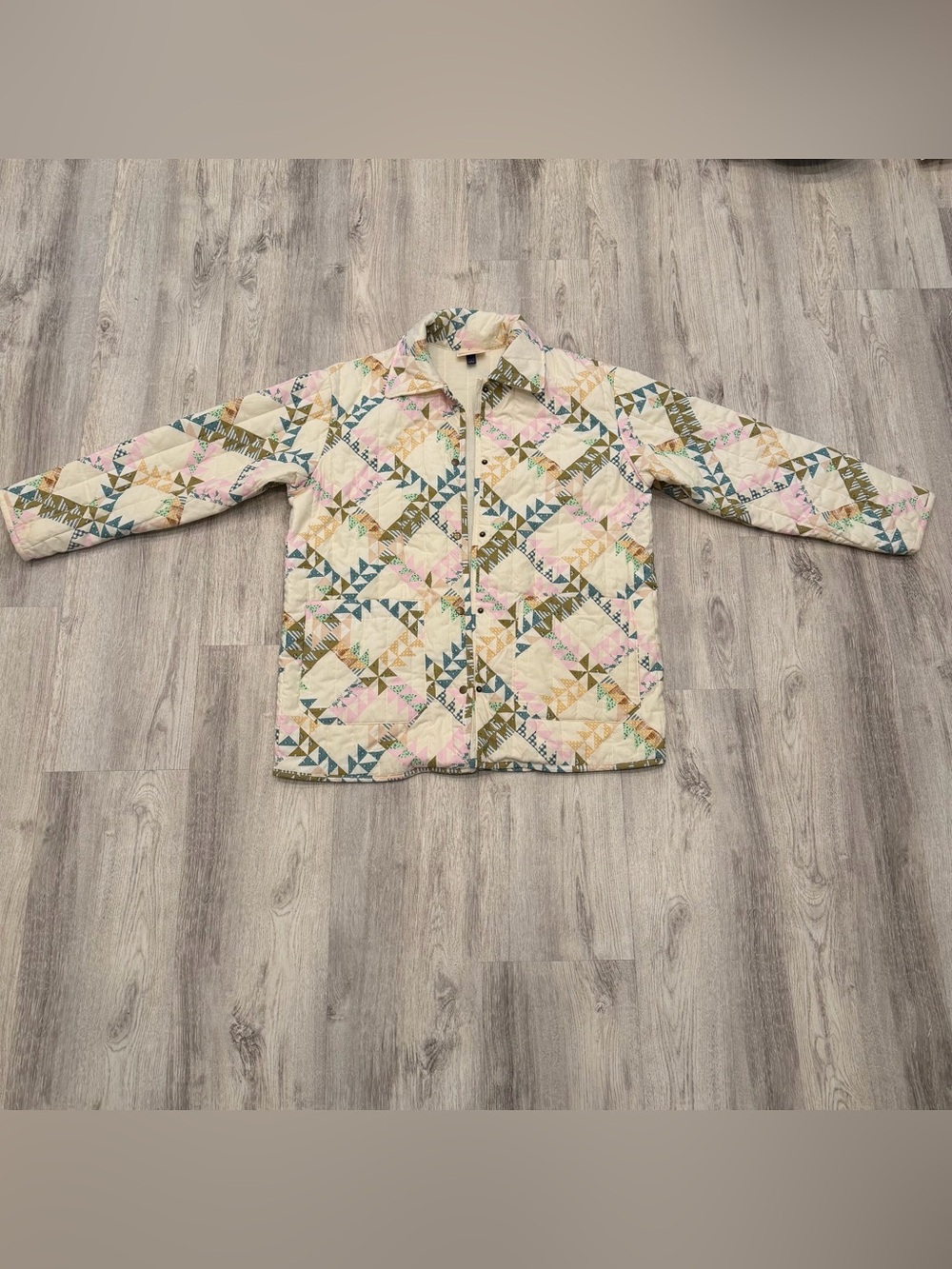 Universal Thread Quilted Patchwork Jacket Size Large - Picture 2 of 4